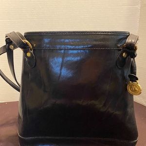 Brahmin leather bucket bag
